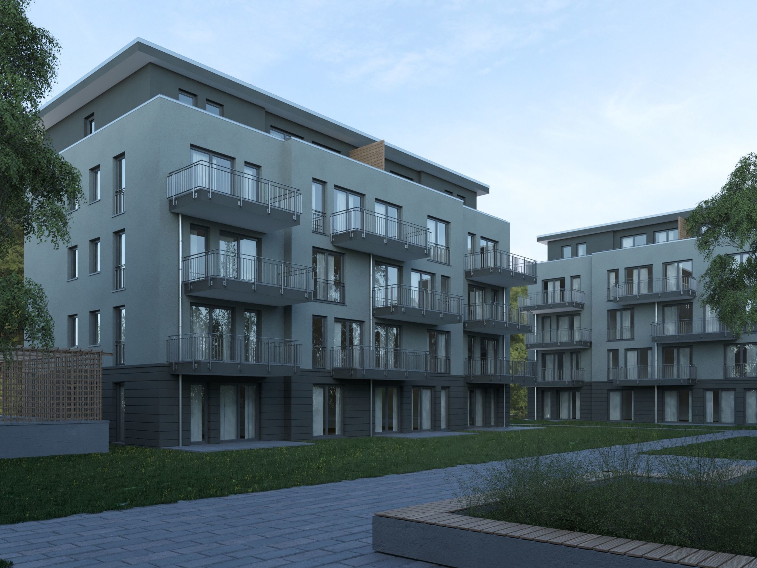 GERMAN HOUSE 1 - DAY Low-poly 3D model_3