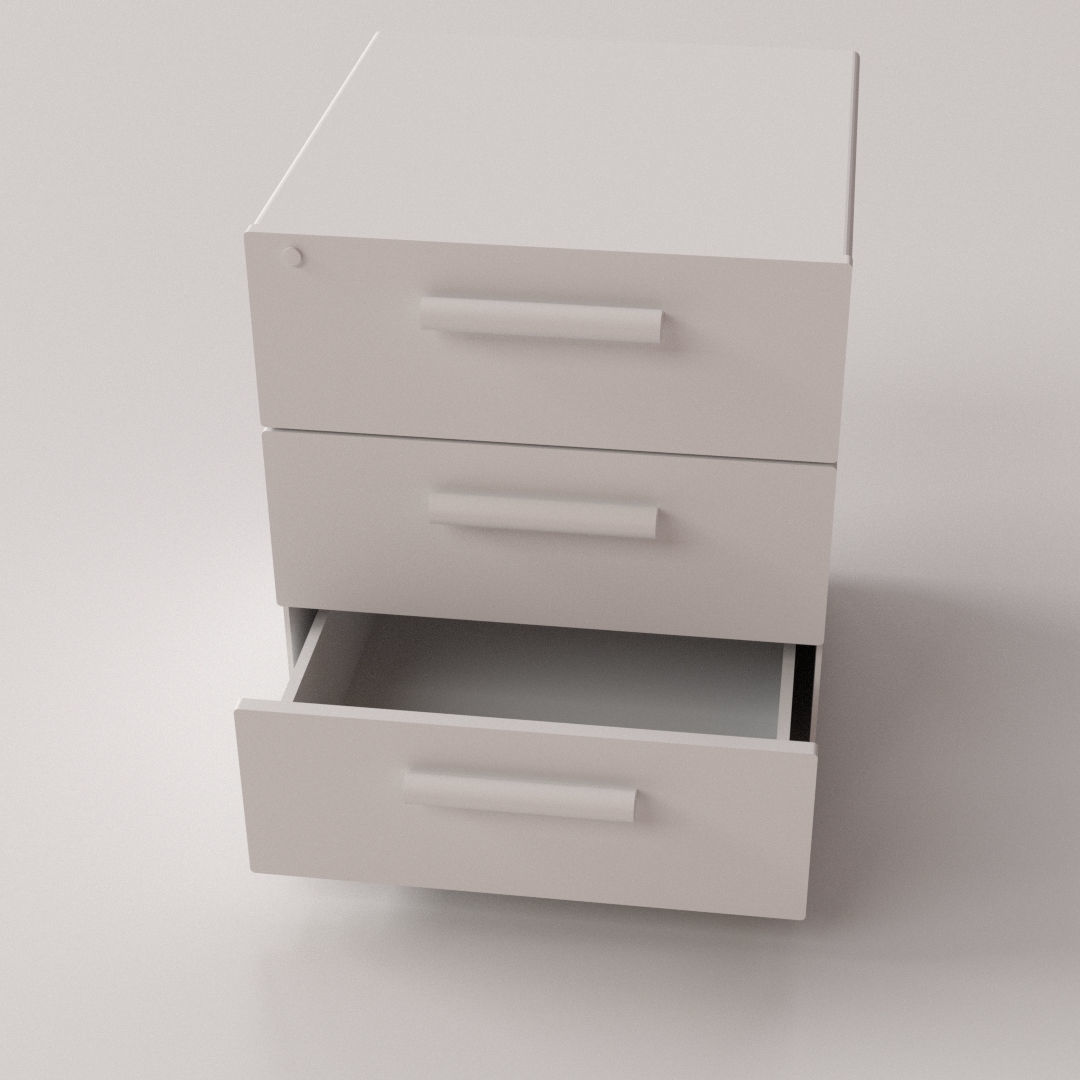 Office Drawer 3D model_4