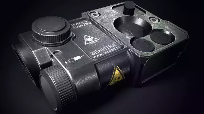ZenitCo Perst 4 gen 2 dual red visible Low-poly 3D model