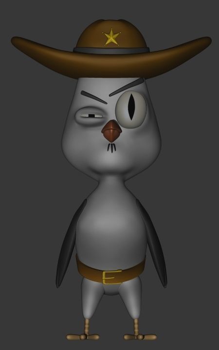 Suspicious Owl 3D print model_4