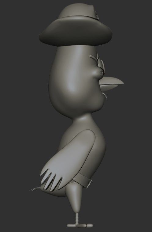 Suspicious Owl 3D print model_3