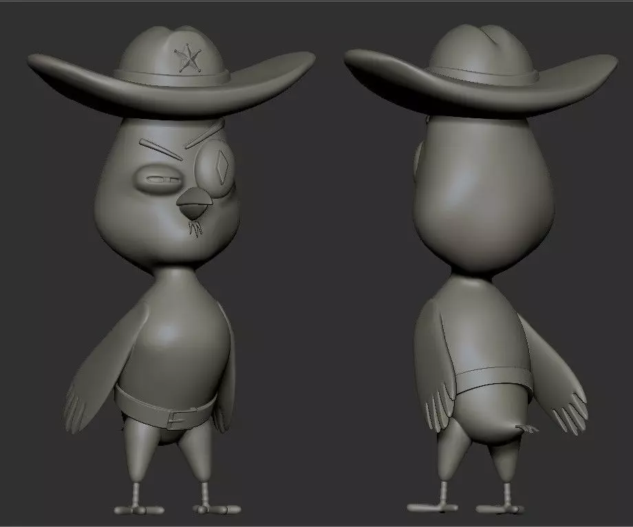 Suspicious Owl 3D print model_0