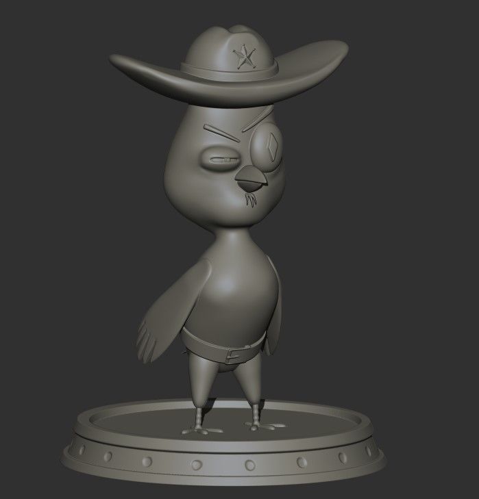 Suspicious Owl 3D print model_6