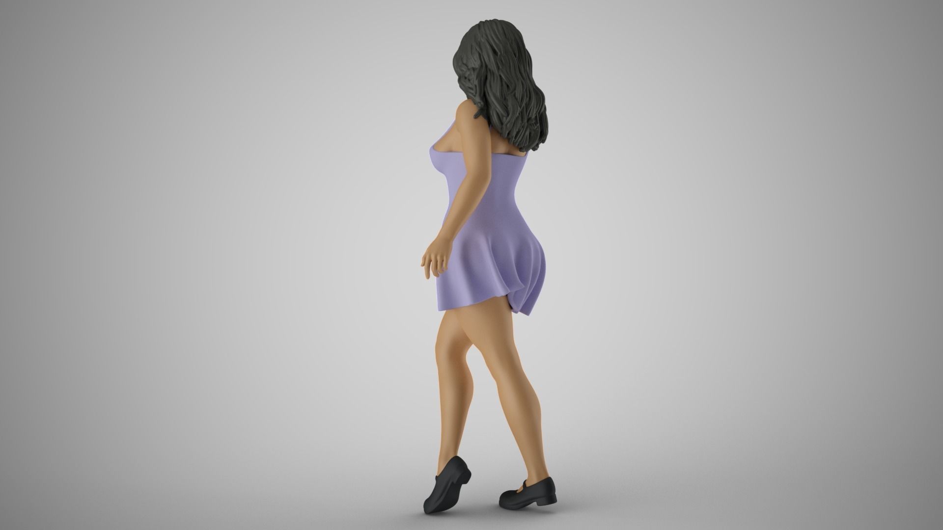 Girl Showing Herself 3D print model_8