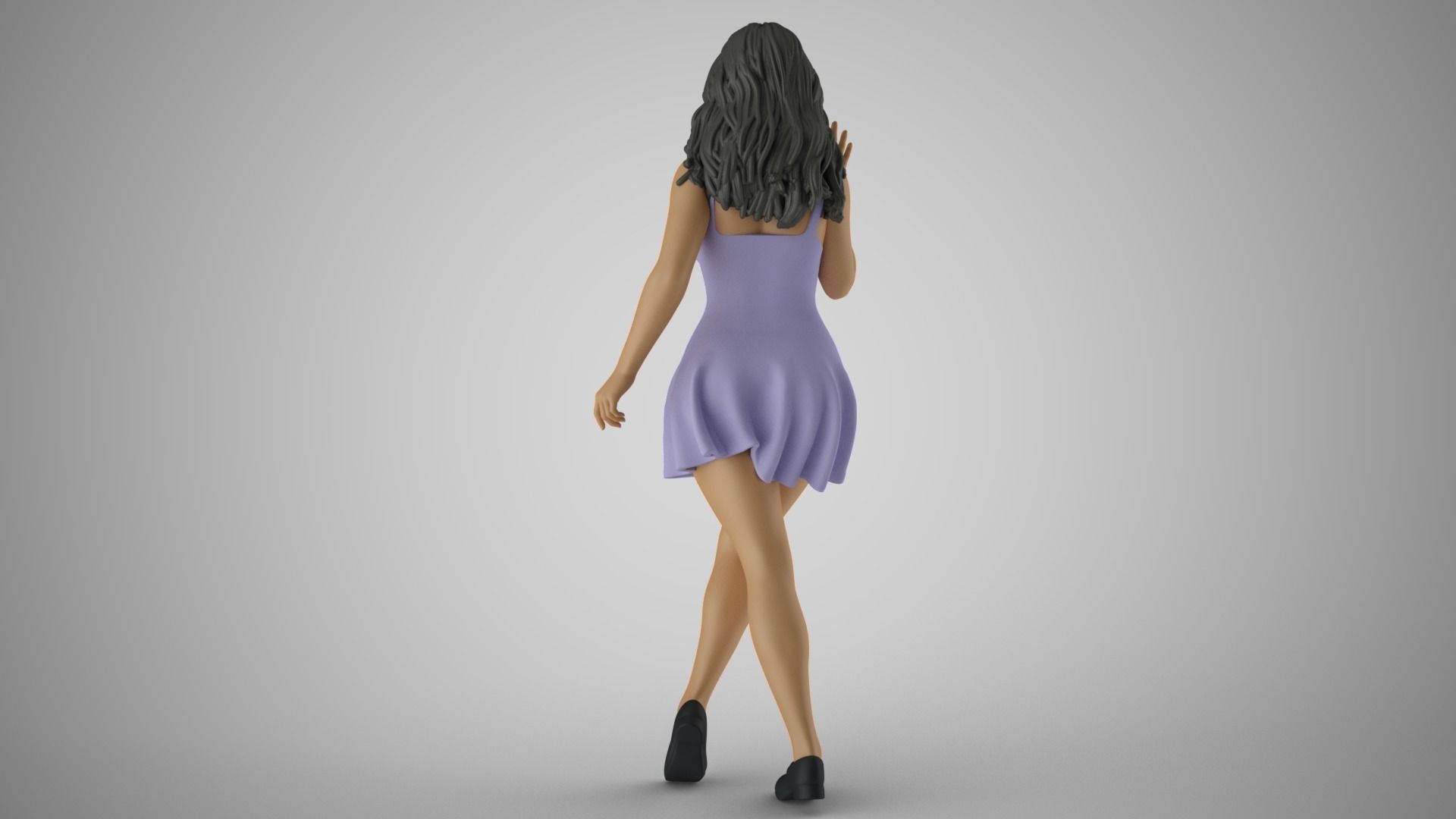 Girl Showing Herself 3D print model_7