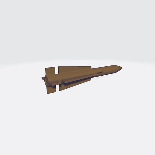 GI JOE SKYSTRIKER - missile 3 big 3D print model