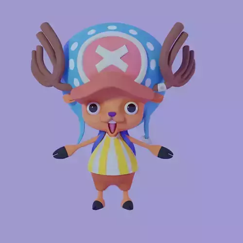Tony tony Chopper 3d model One Piece Low-poly 3D model