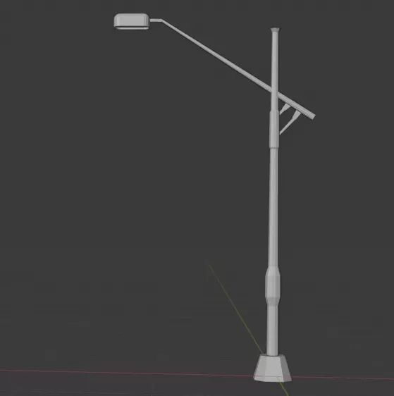 streetlamp street lamp Free low-poly 3D model_0