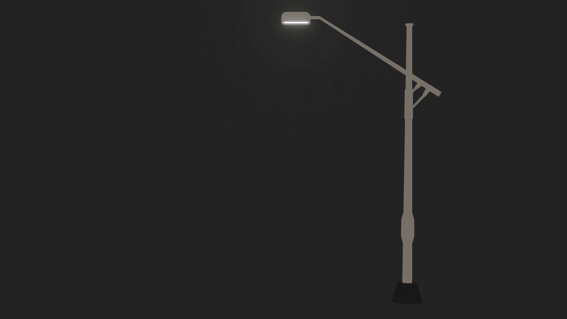streetlamp street lamp Free low-poly 3D model_1