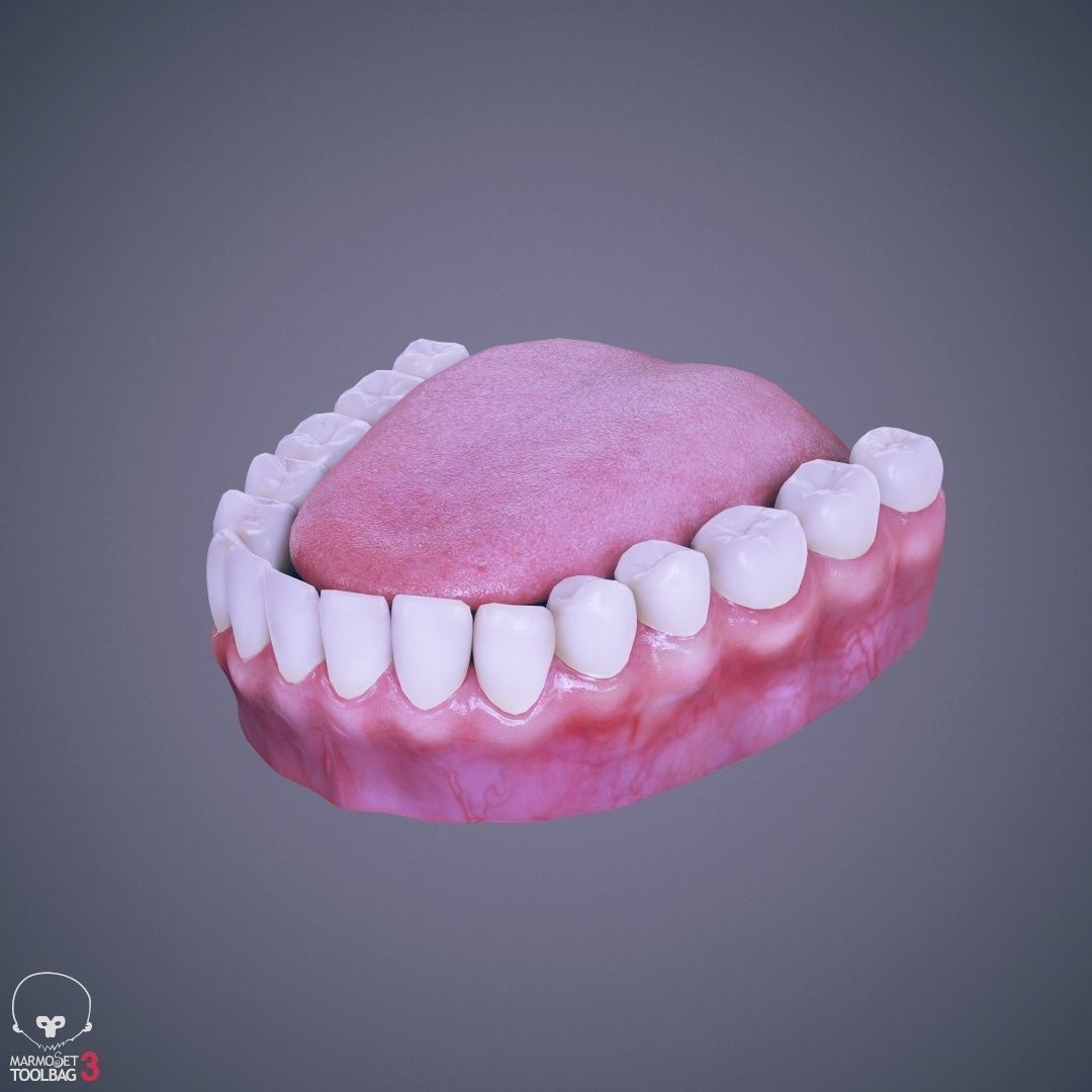 Female Character - Ana - Dress Low-poly 3D model_59