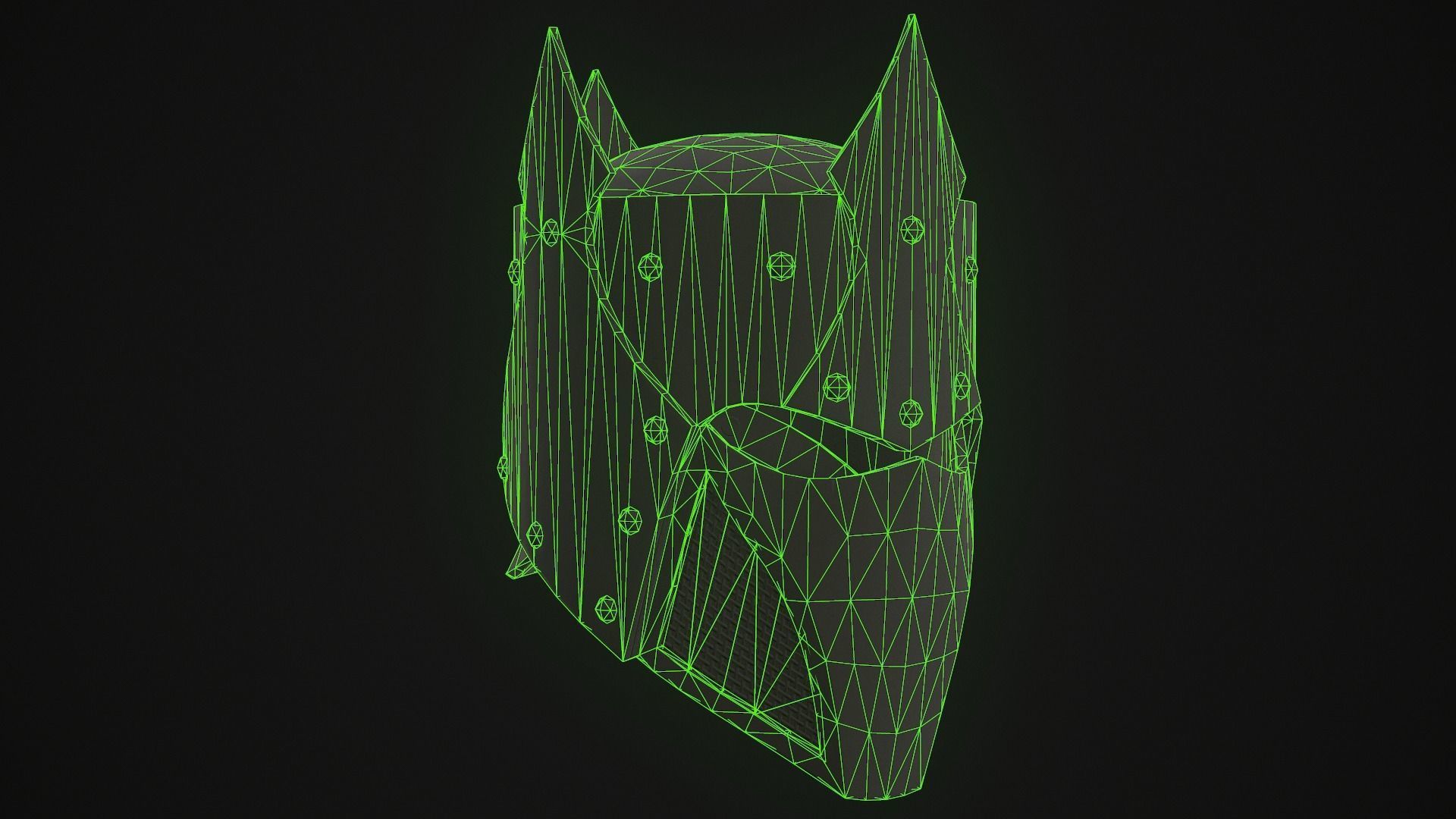 Knight Helmet 05 Low-poly 3D model_18