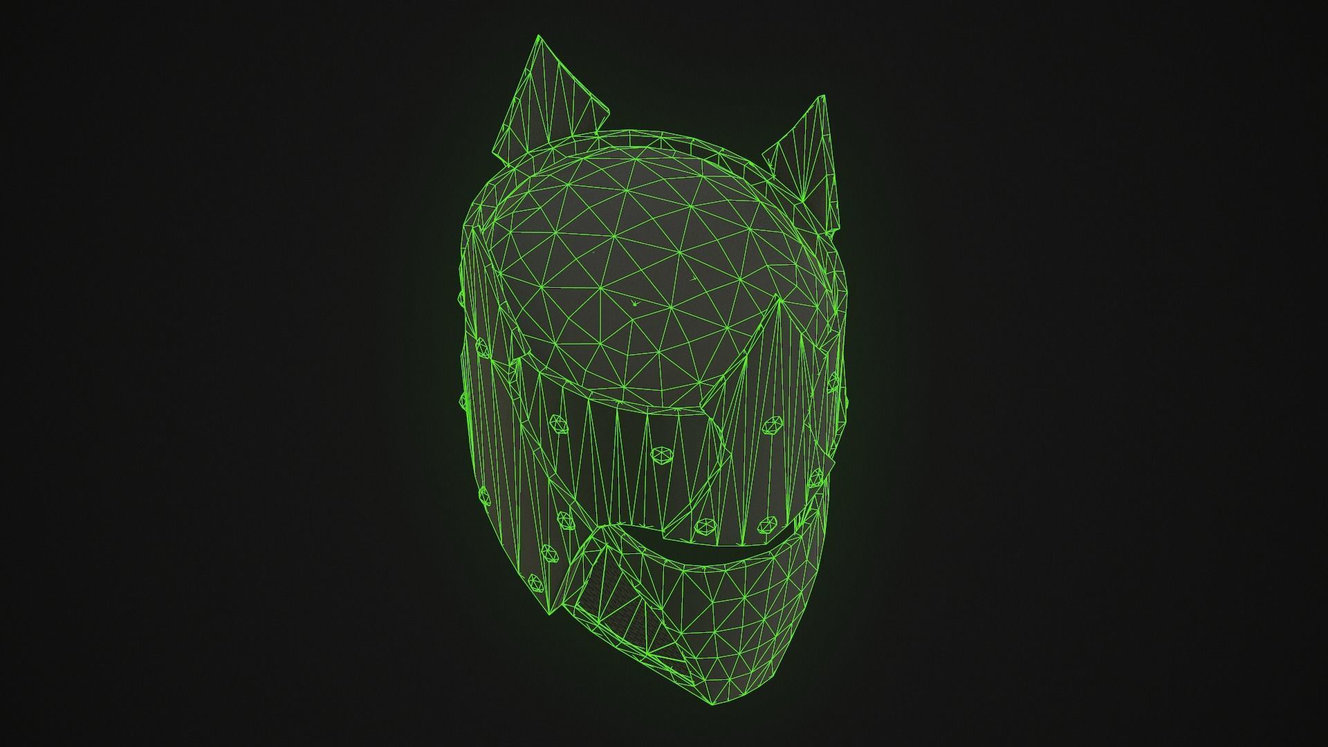 Knight Helmet 05 Low-poly 3D model_19