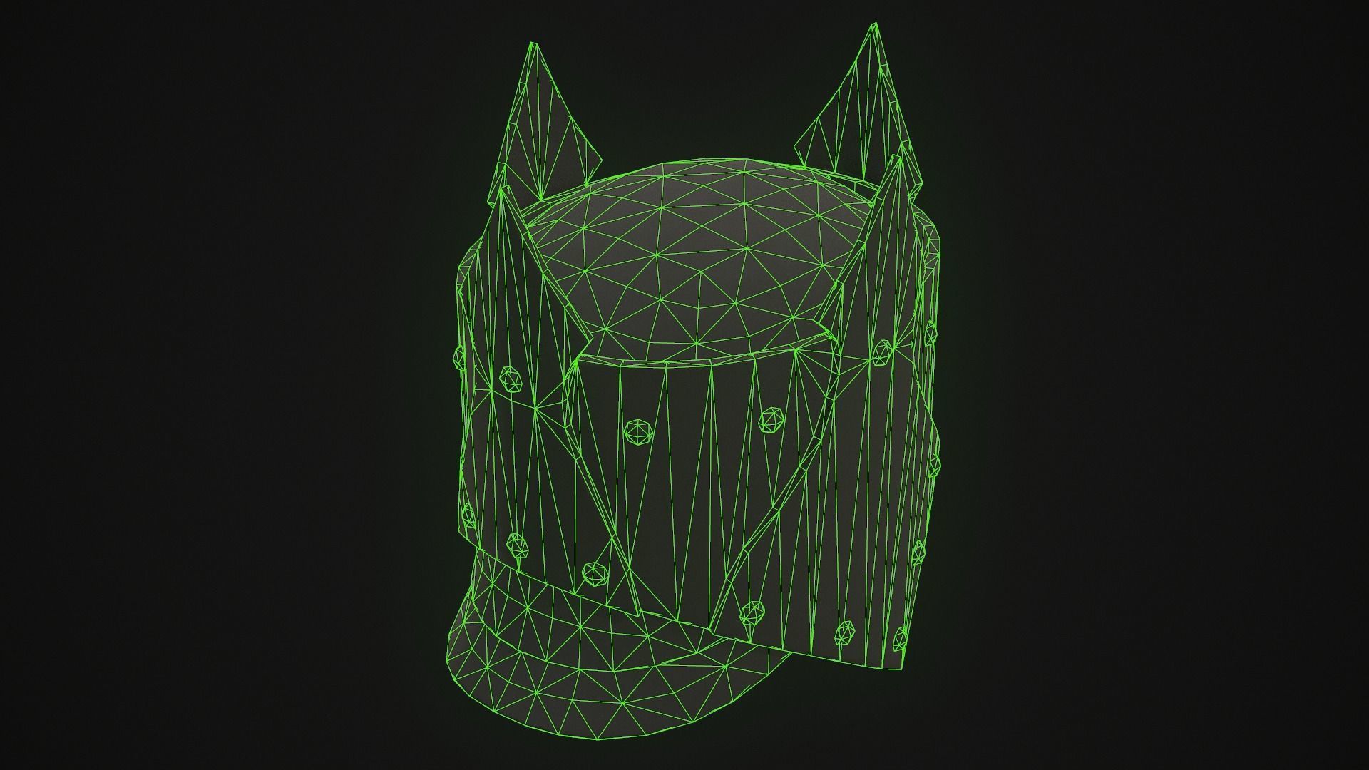 Knight Helmet 05 Low-poly 3D model_20