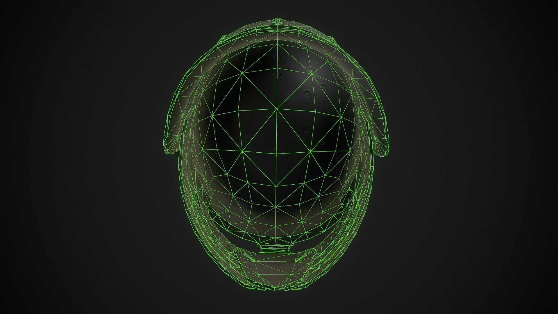 Knight Helmet 03 Low-poly 3D model_21