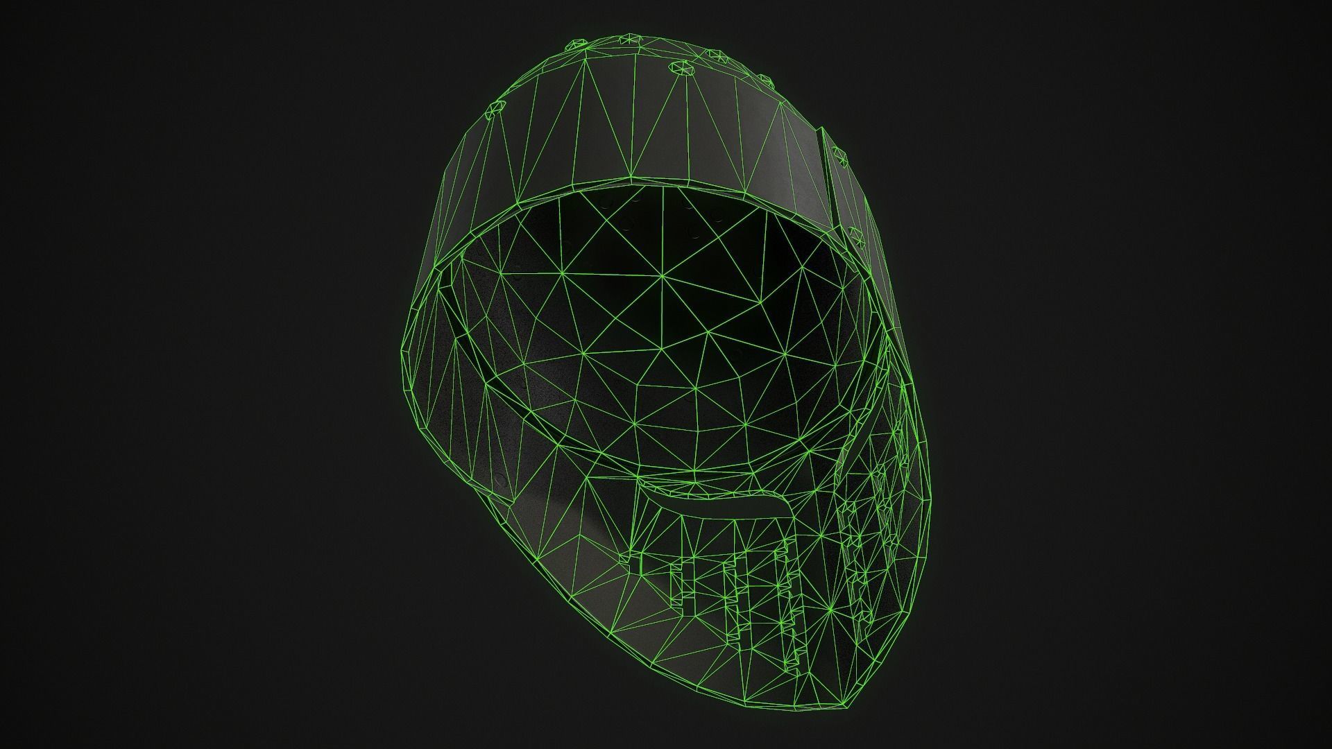 Knight Helmet 02 Low-poly 3D model_20