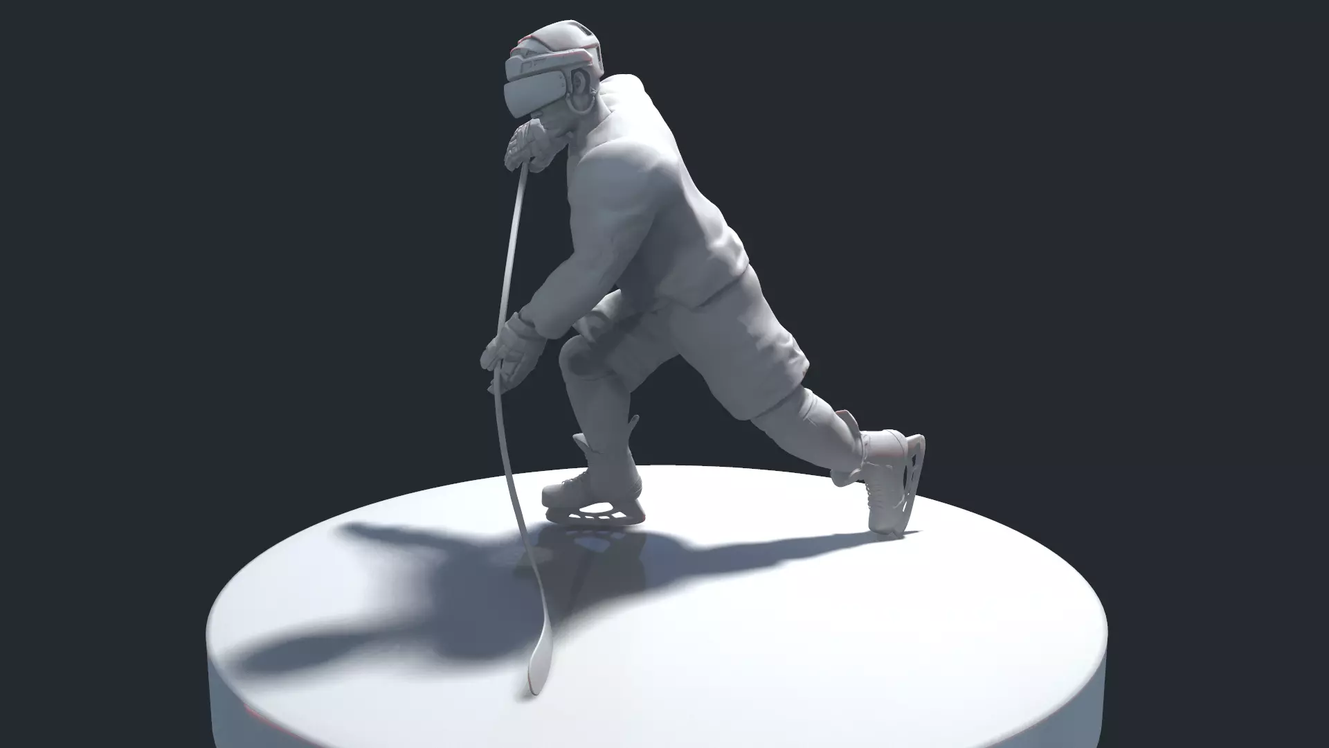 HOCKEY PLAYER MODEL 10 NO TEXTURE 3D print model