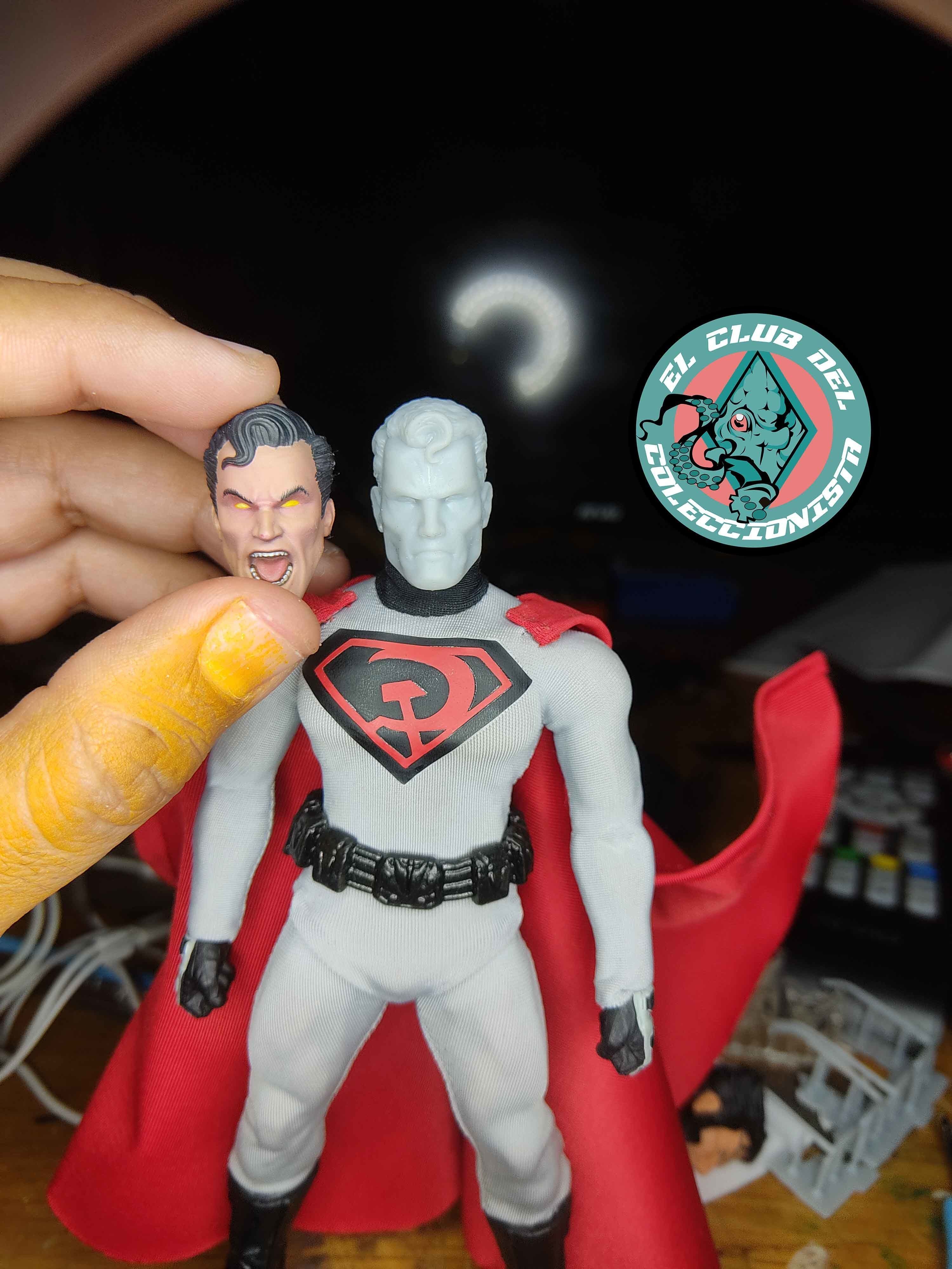 superman Jim lee head sculpt 3D print model_2