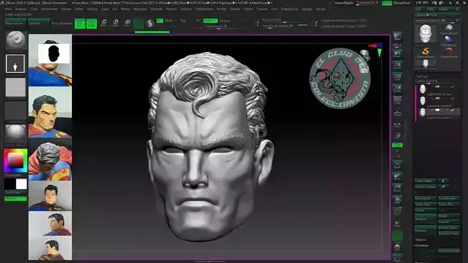 superman Jim lee head sculpt