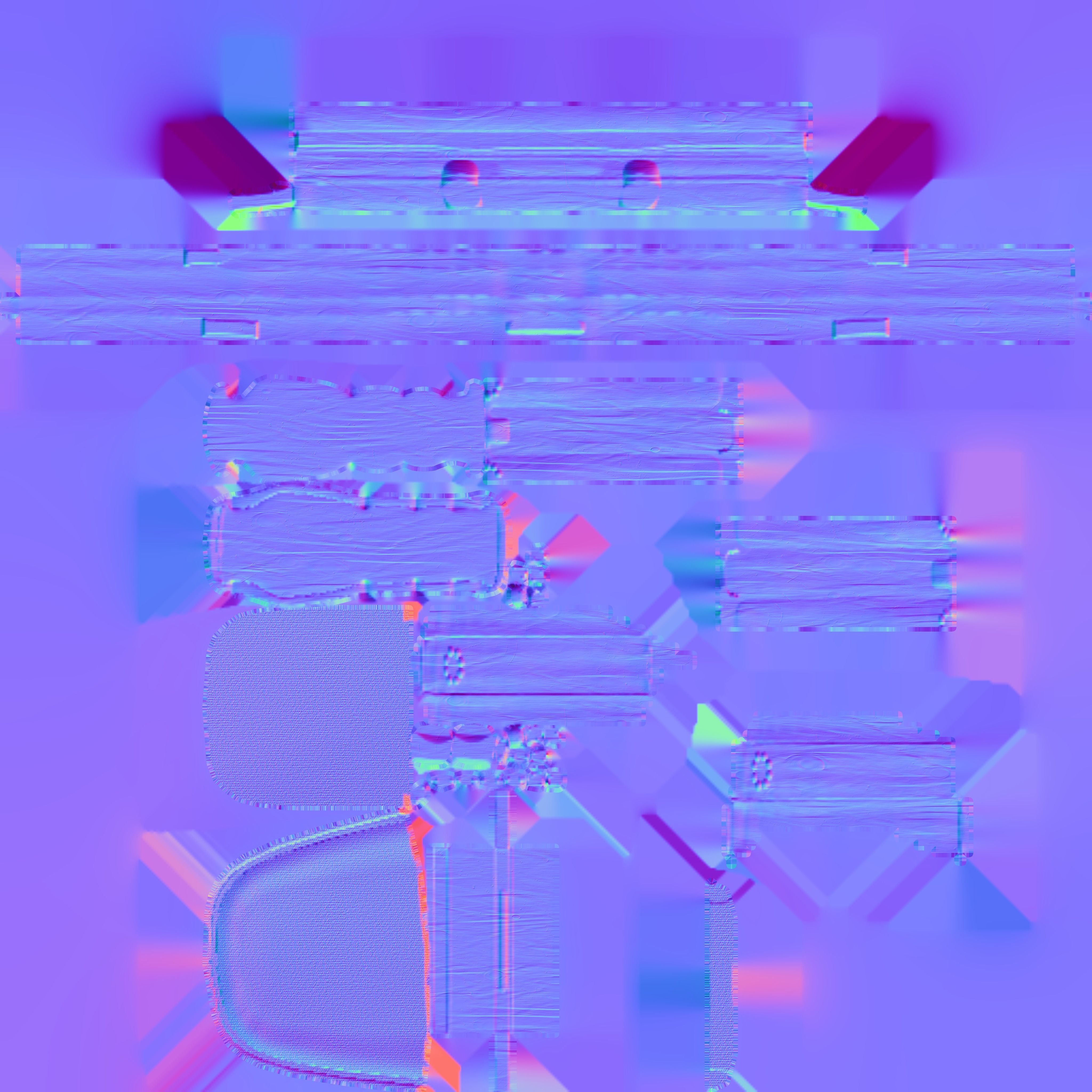 Low-Poly 3D Antique Chair Free low-poly 3D model_14