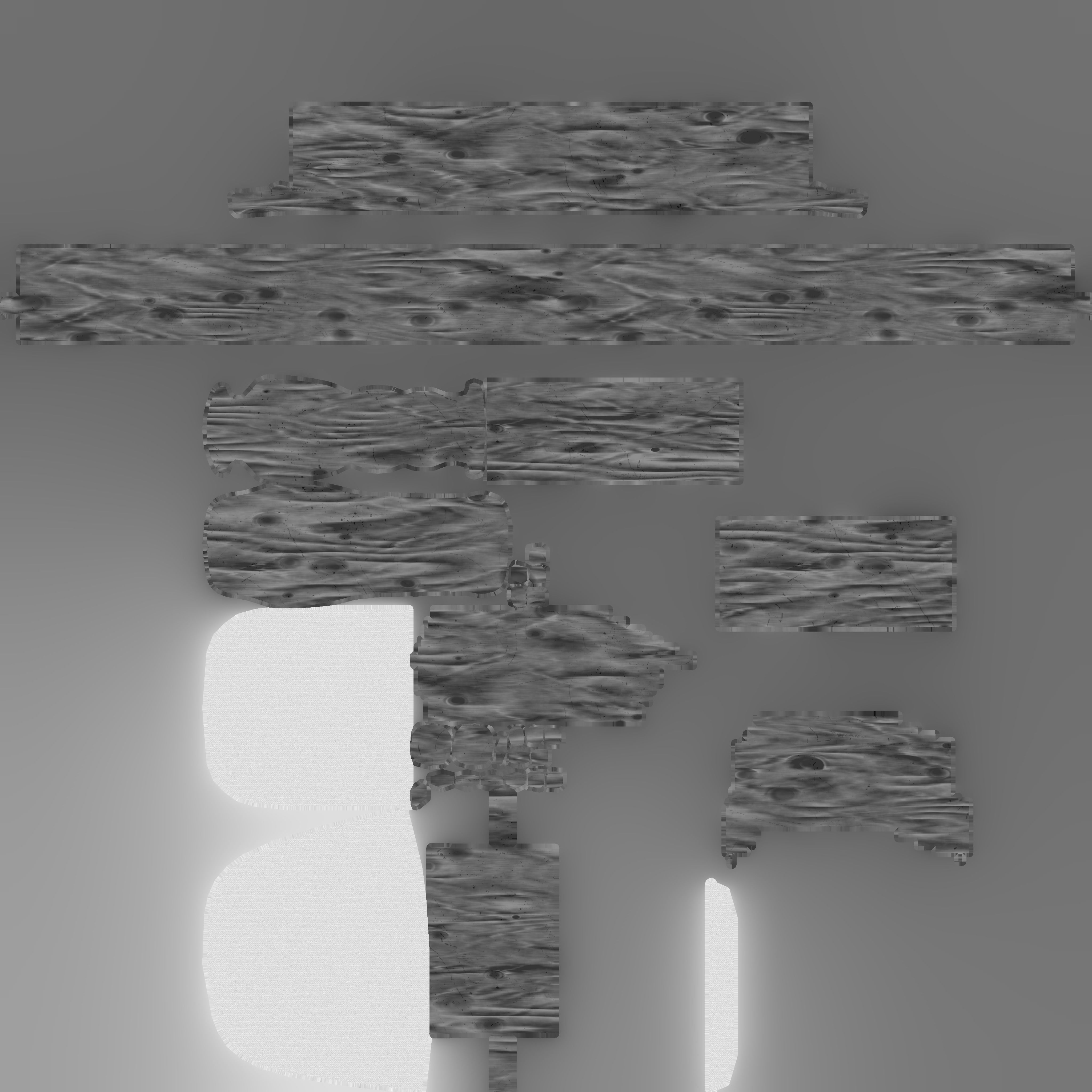 Low-Poly 3D Antique Chair Free low-poly 3D model_13