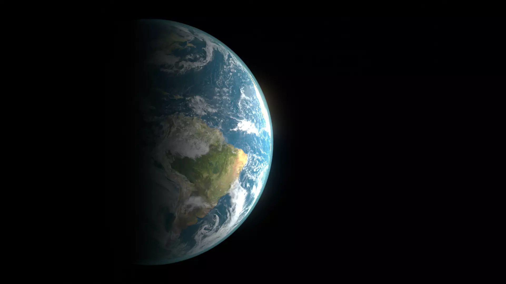 Photorealistic Earth Low-poly 3D model_0