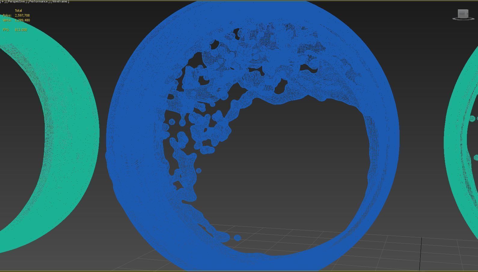 Water Splash  Circle Animation 3D model_8