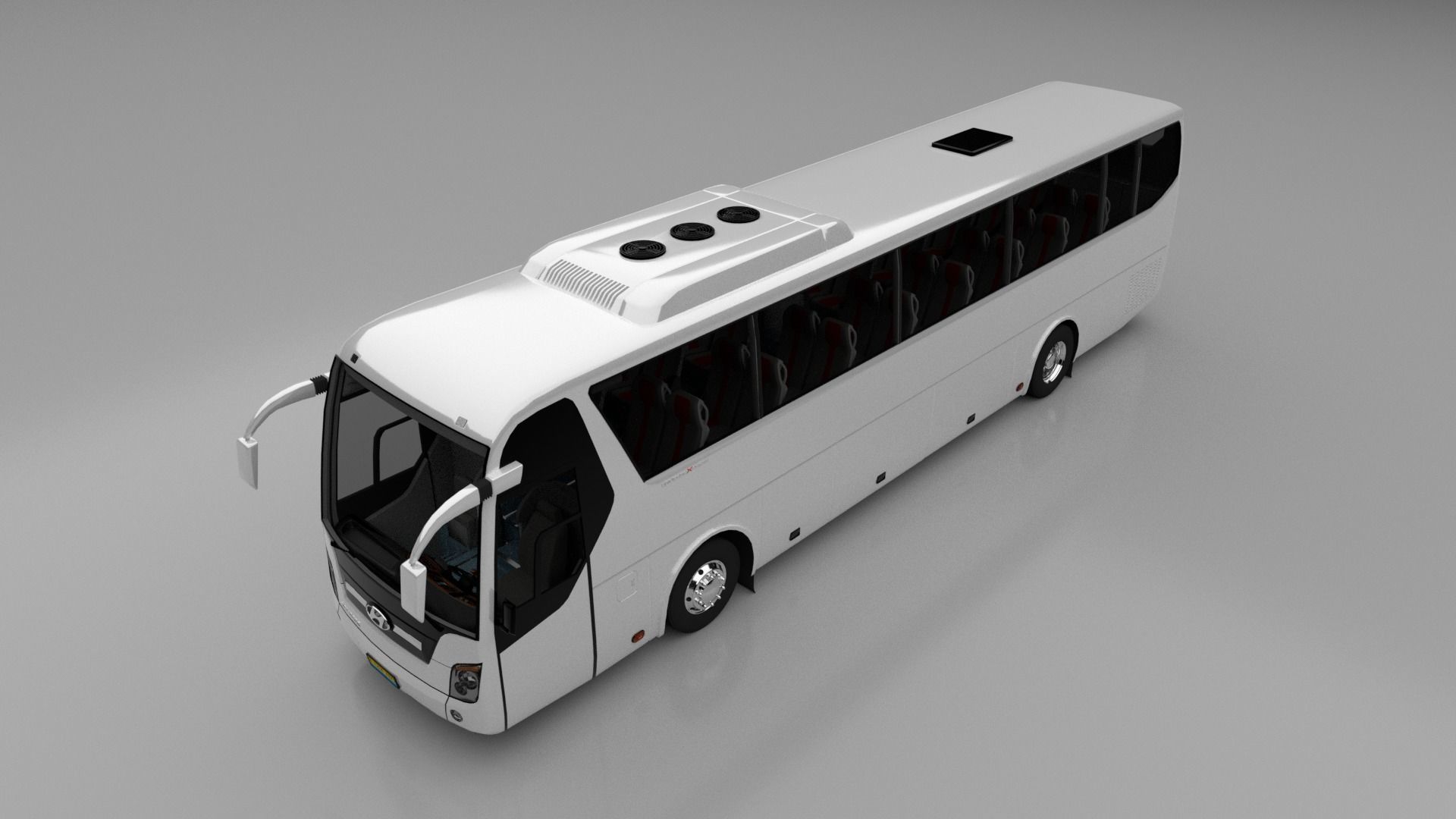 Hyundai Universe Xpress Noble Bus 2007 3D model_15