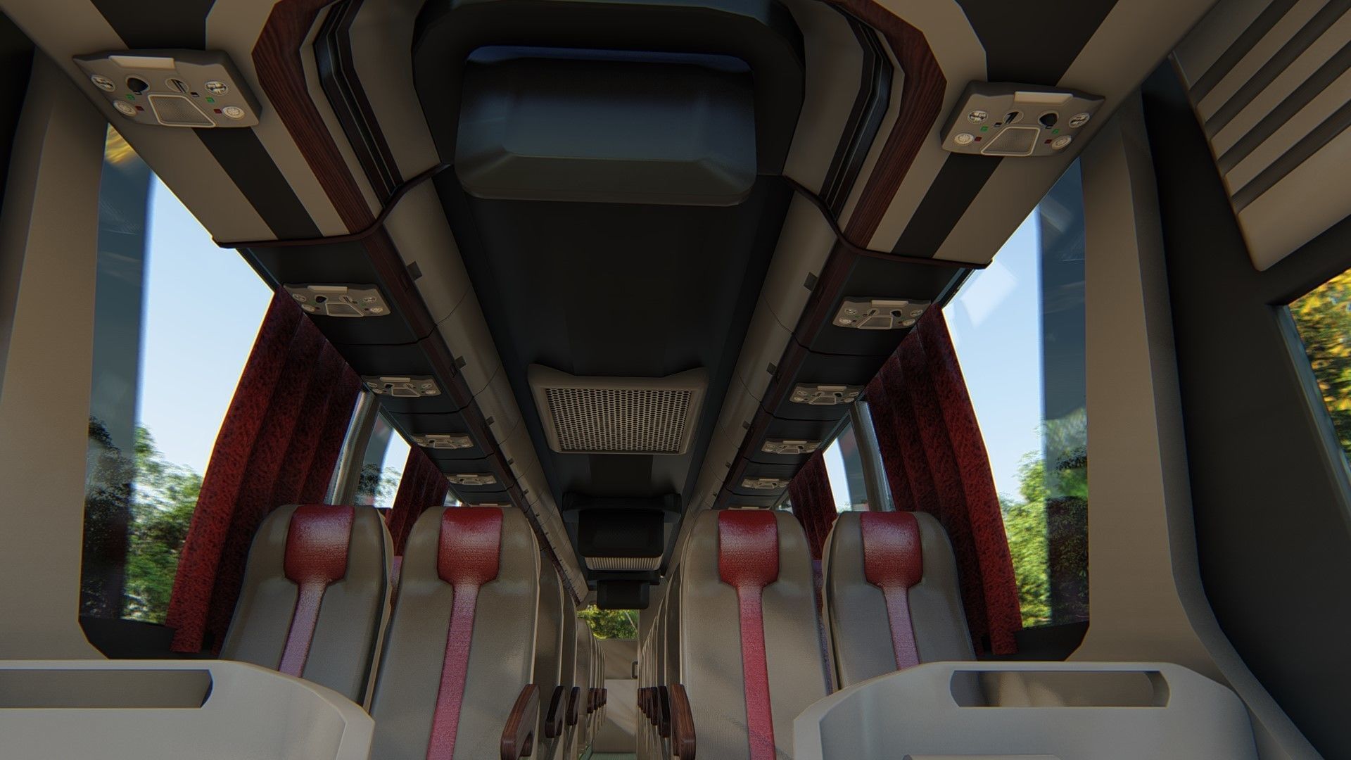 Hyundai Universe Xpress Noble Bus 2007 3D model_16