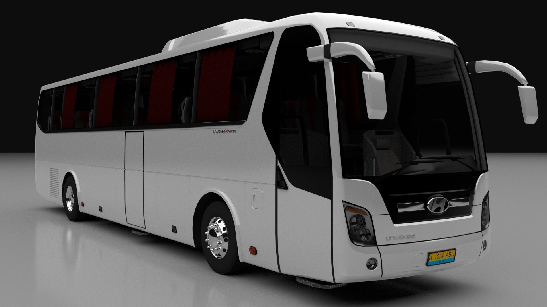 Hyundai Universe Xpress Noble Bus 2007 3D model_13