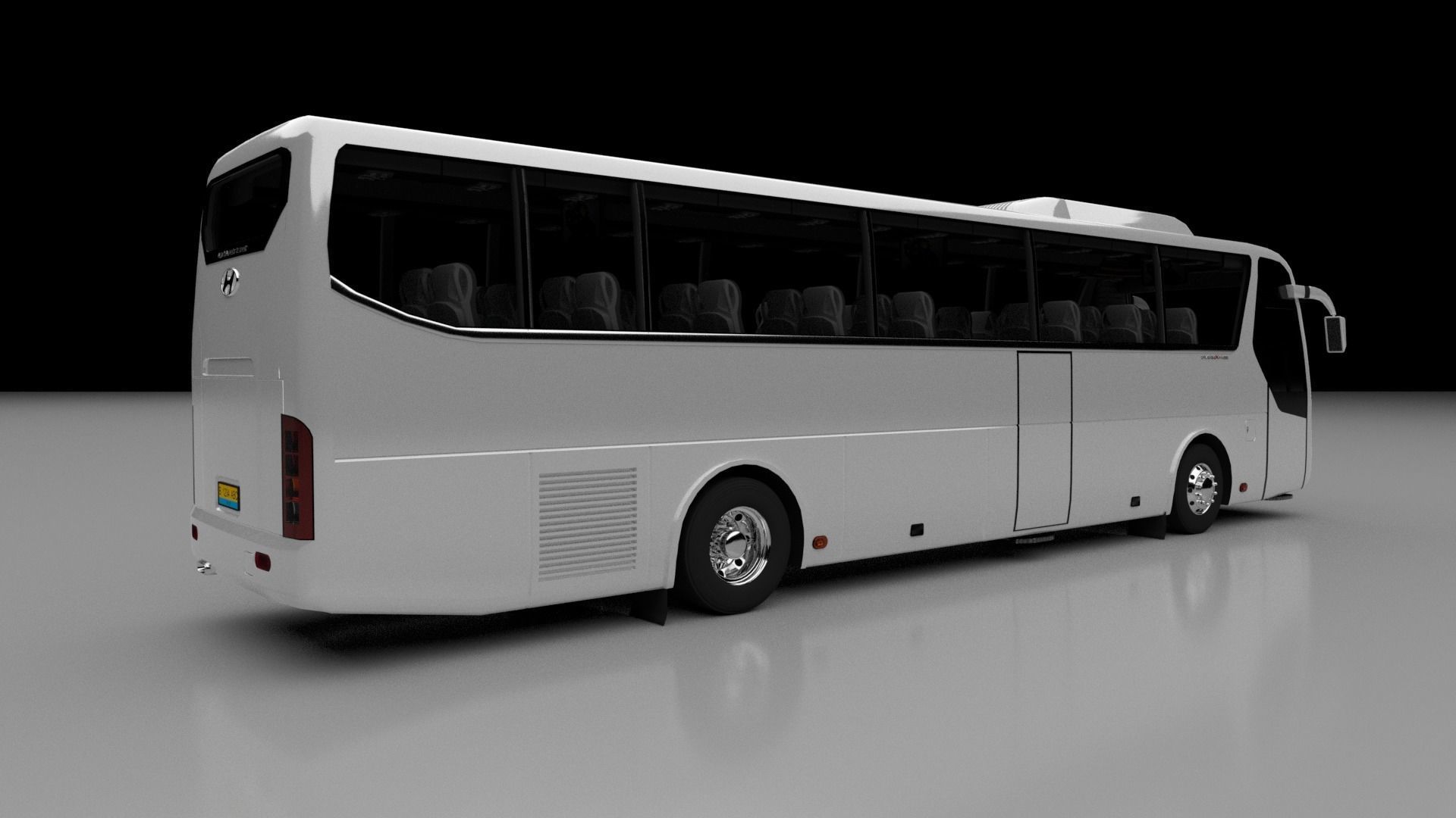 Hyundai Universe Xpress Noble Bus 2007 3D model_10