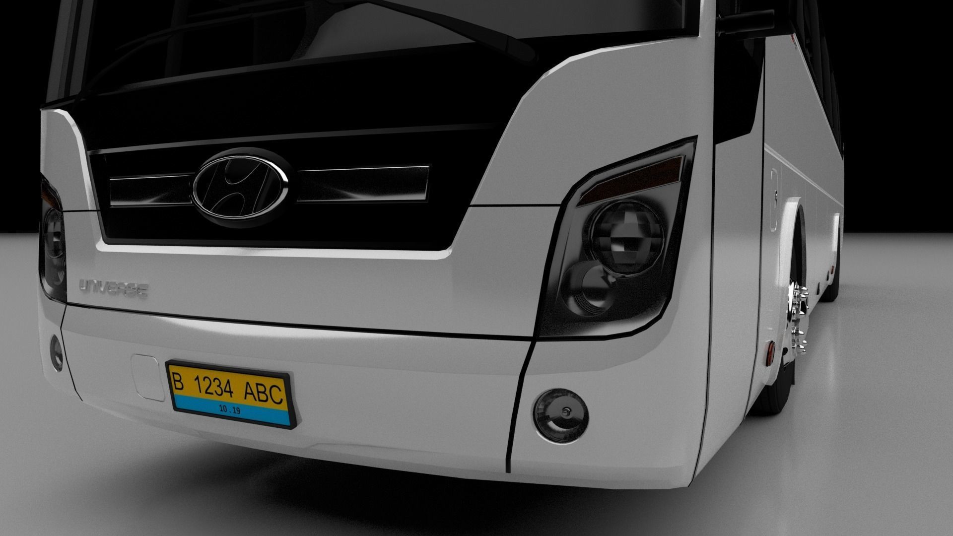 Hyundai Universe Xpress Noble Bus 2007 3D model_12