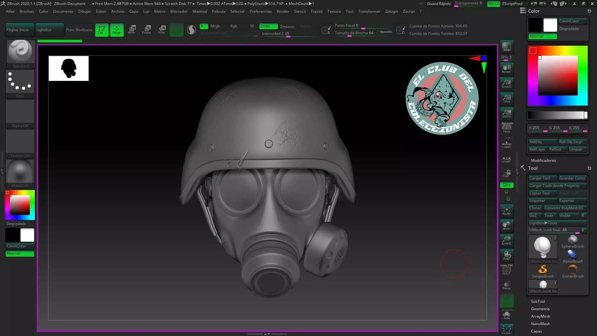 hunk mask 3D print model