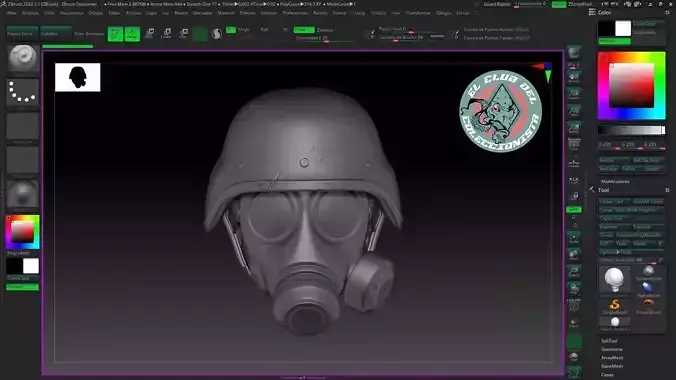 hunk mask  3D print model