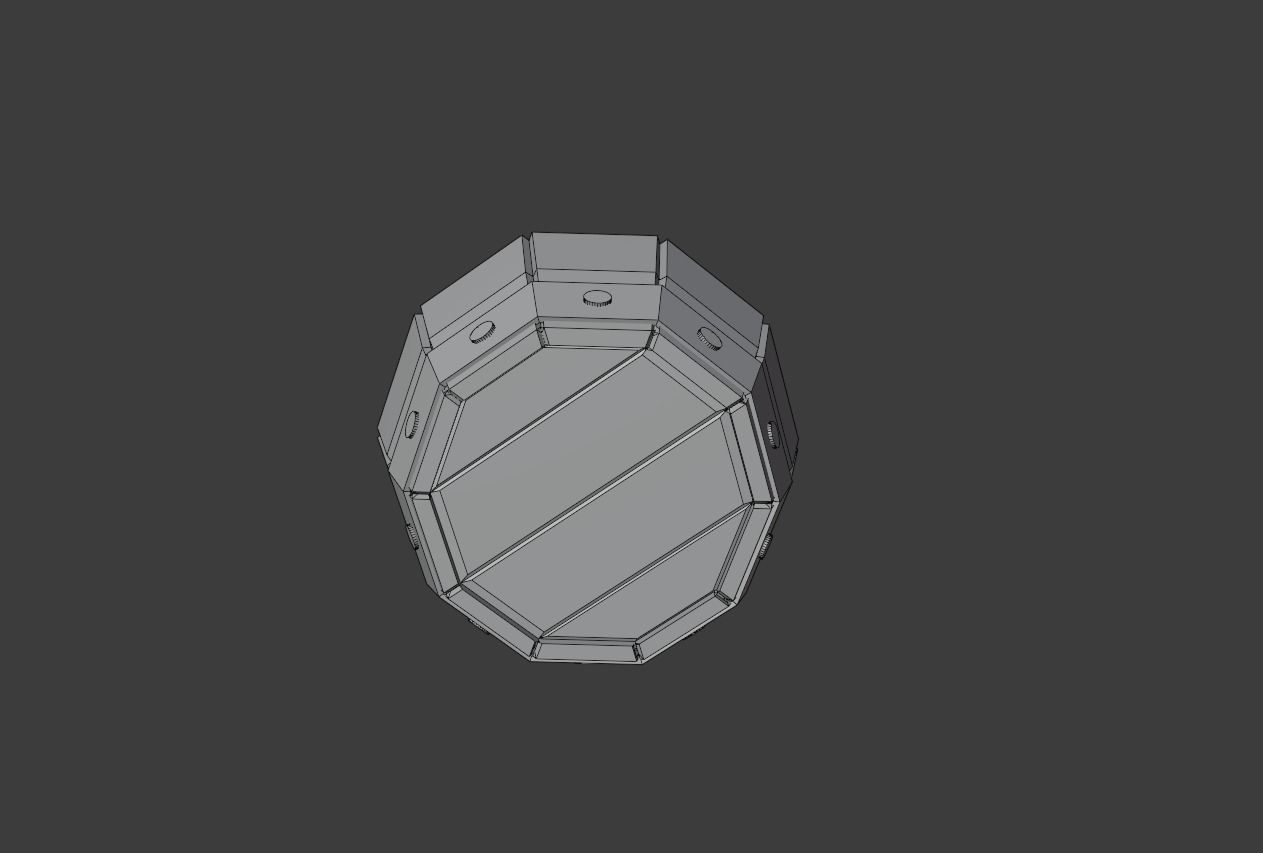 Low Poly Barrel Free low-poly 3D model_4