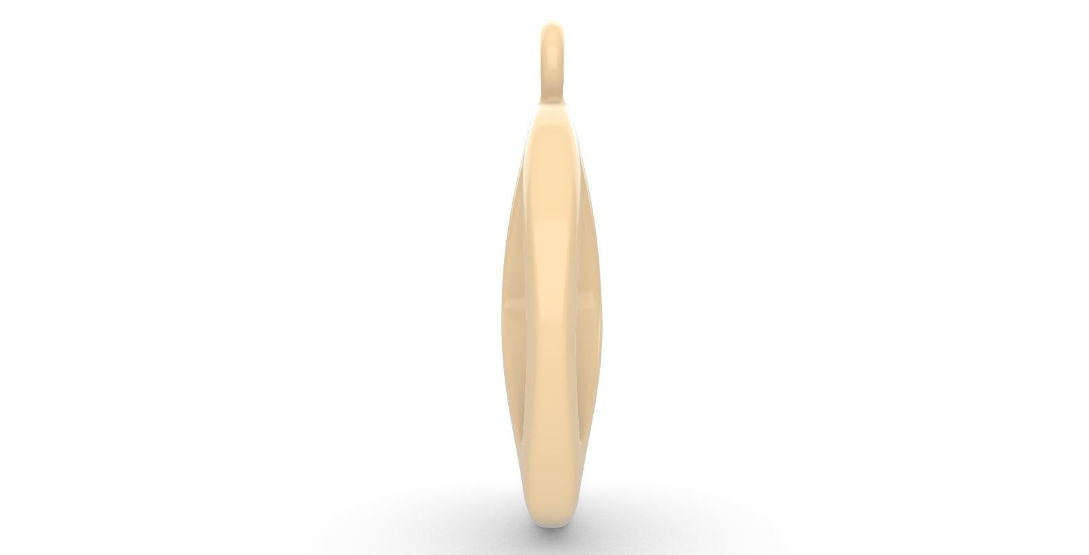 Peace Pendant 3D print model_2