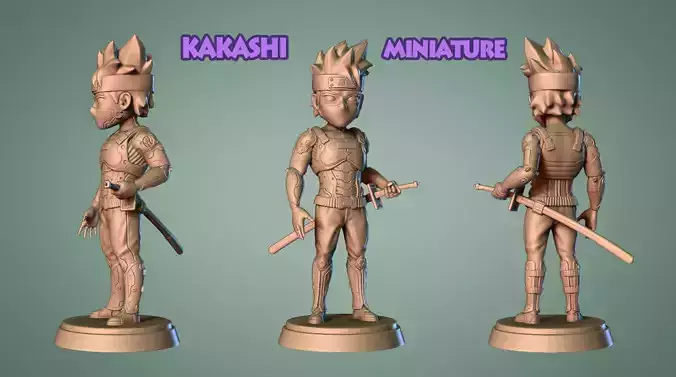 Kakashi with cifi gear Miniature -Mini FanArt 