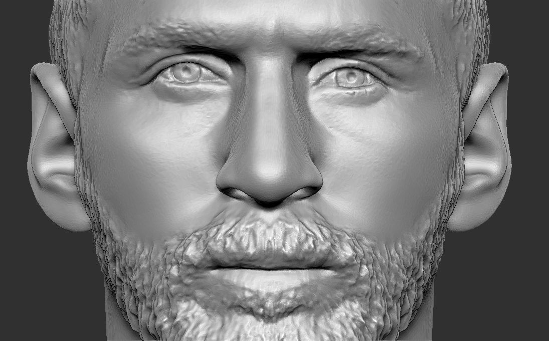 Leo Messi in PSG bust 3D printing ready stl obj formats 3D print model_14