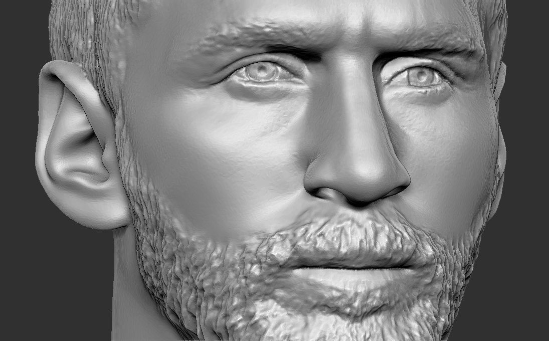 Leo Messi in PSG bust 3D printing ready stl obj formats 3D print model_15