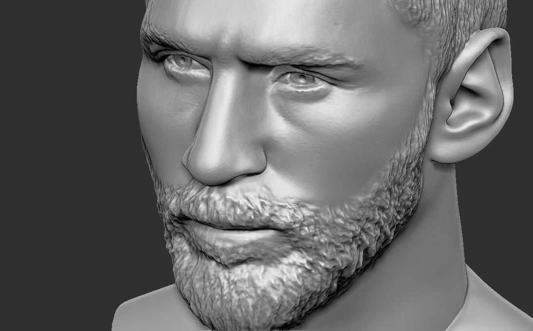 Leo Messi in PSG bust 3D printing ready stl obj formats 3D print model_17