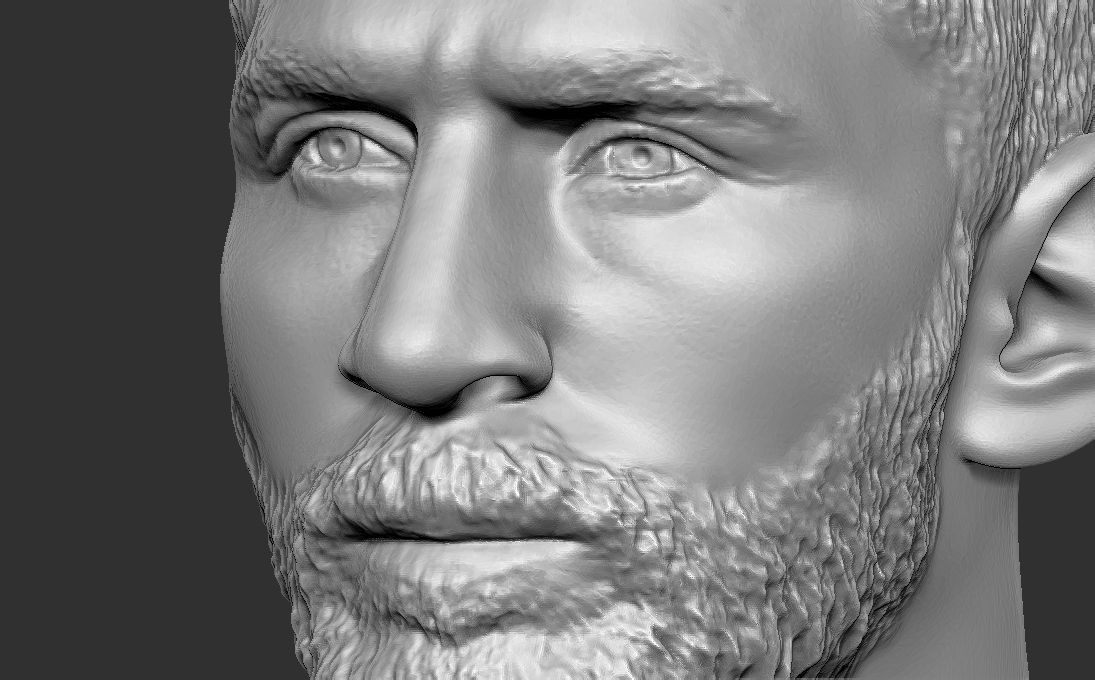 Leo Messi in PSG bust 3D printing ready stl obj formats 3D print model_16