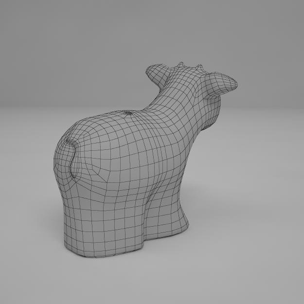 Giraffe salt and pepper shaker 3D model_4