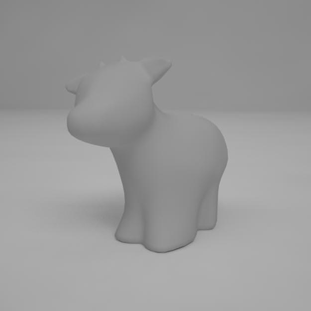 Giraffe salt and pepper shaker 3D model_1