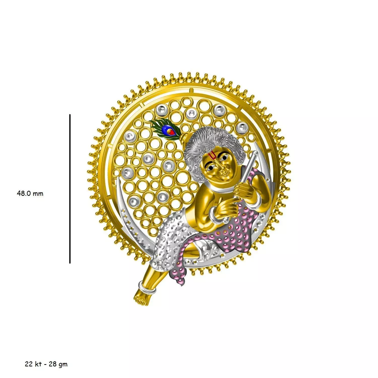 Balkrishna jewelcad file  3D print model_0