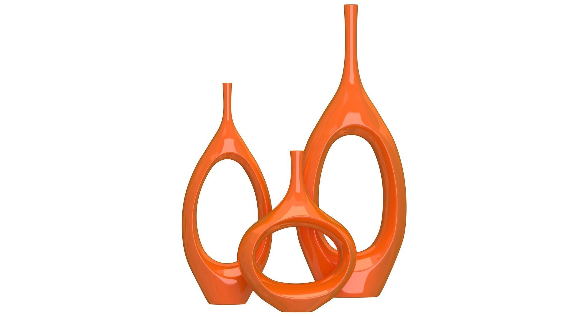 Decor Tabletop Hollowed Vases All Colors 3D model_16