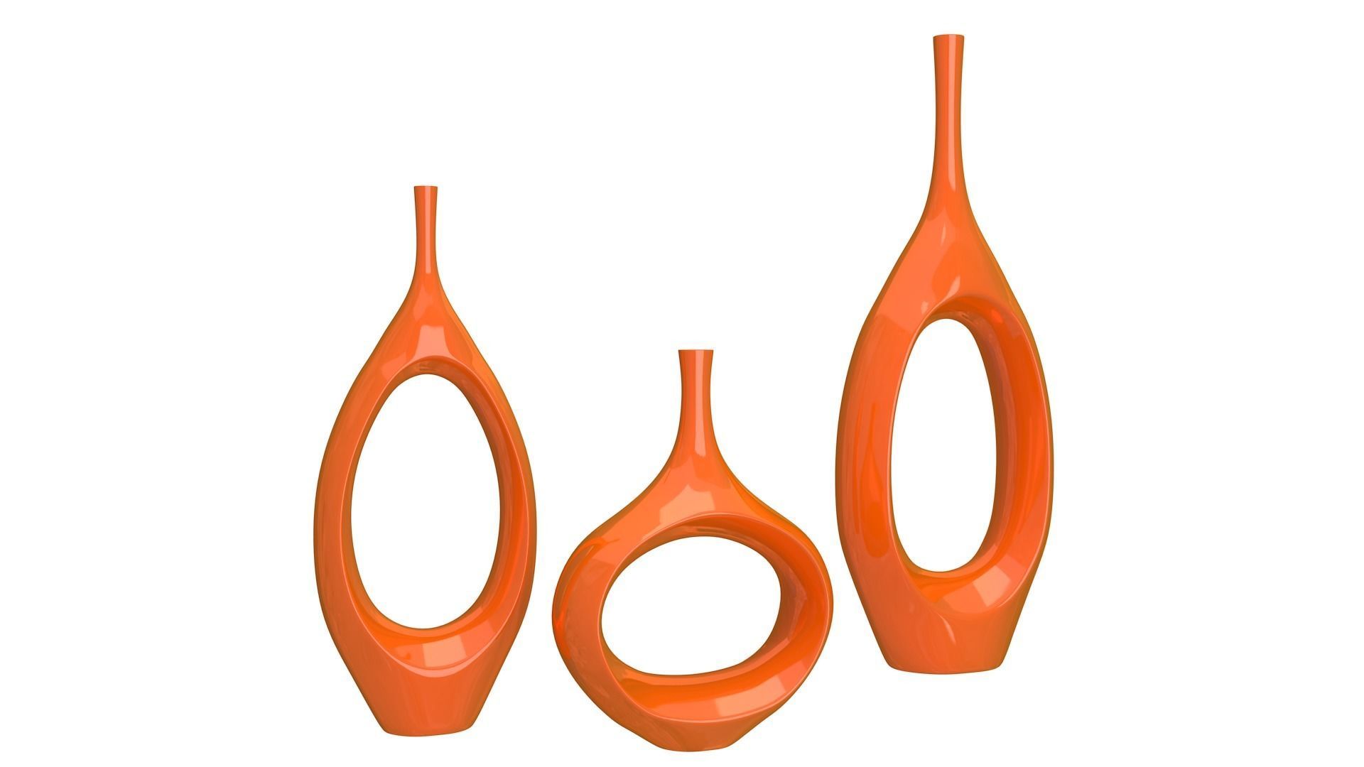 Decor Tabletop Hollowed Vases All Colors 3D model_18