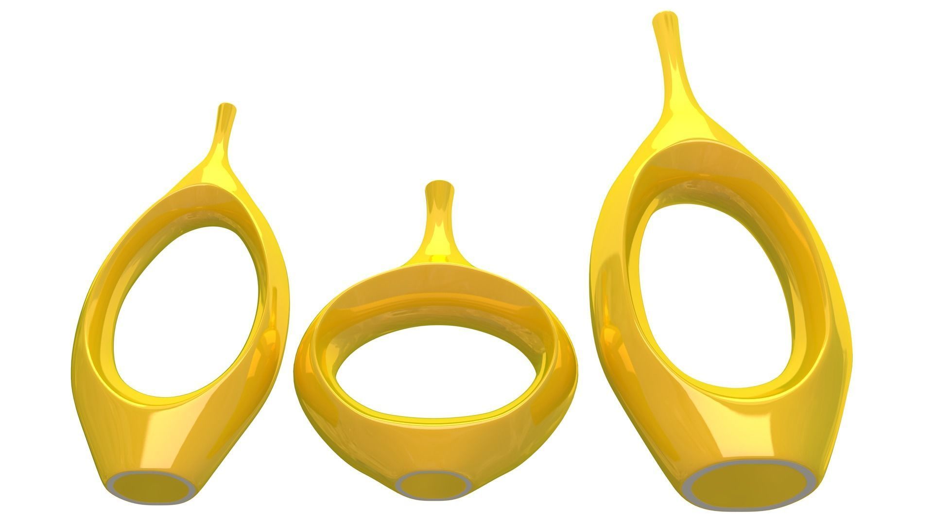 Decor Tabletop Hollowed Vases All Colors 3D model_6