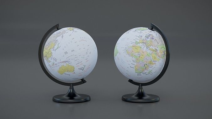 Globe Low-poly 3D model
