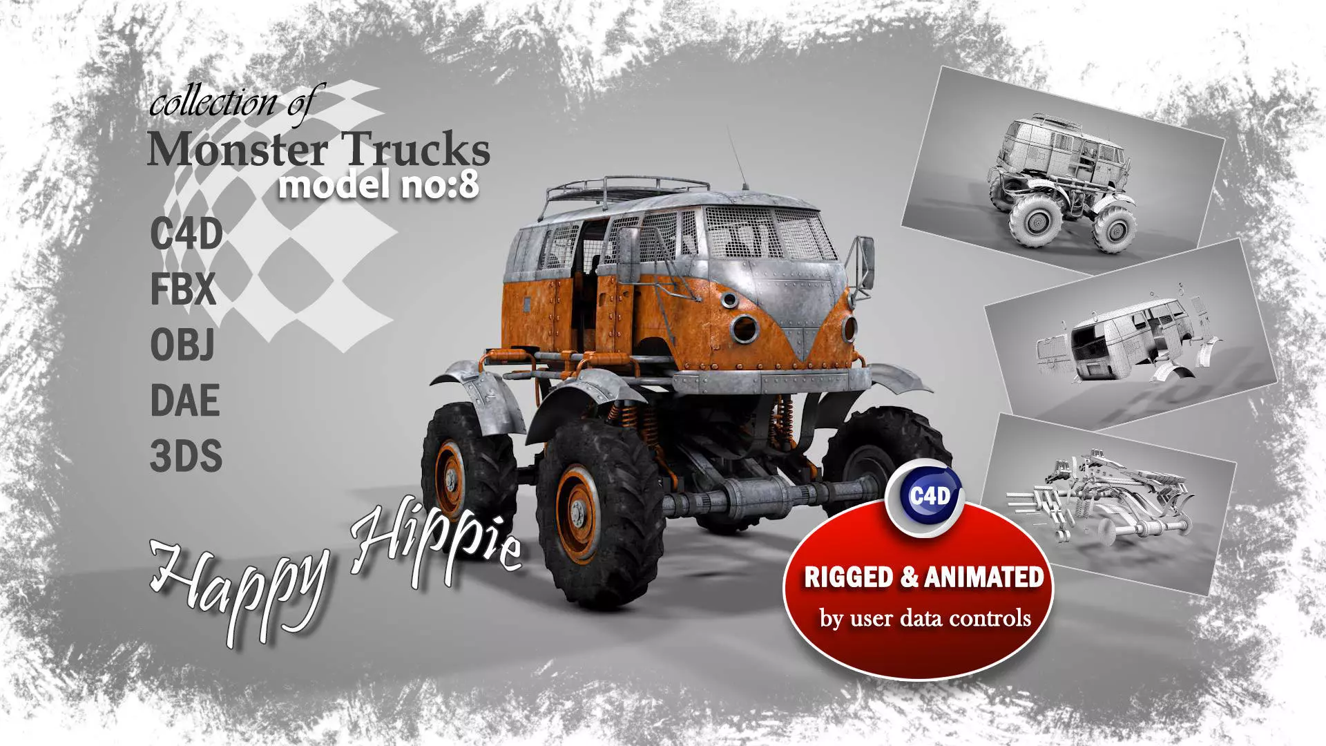 Monster Truck 8 3D model_0