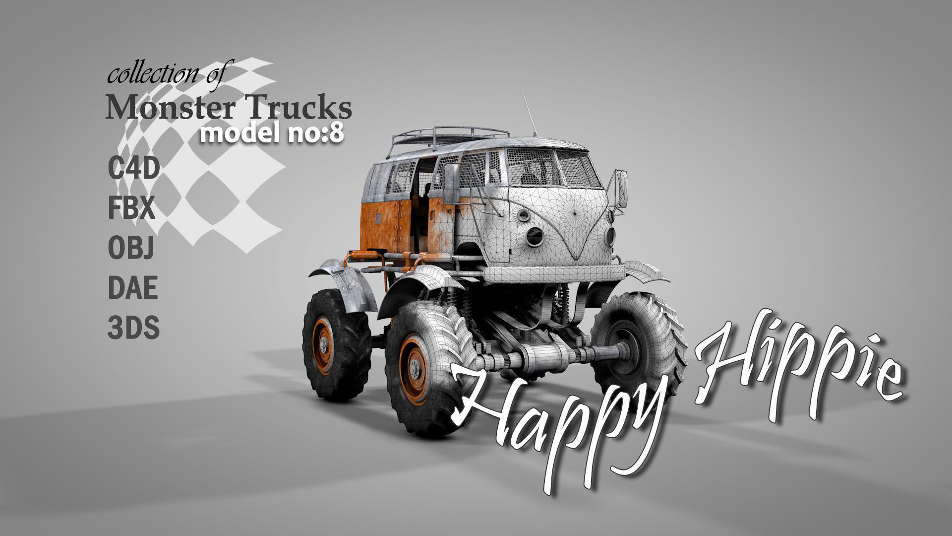 Monster Truck 8 3D model_1