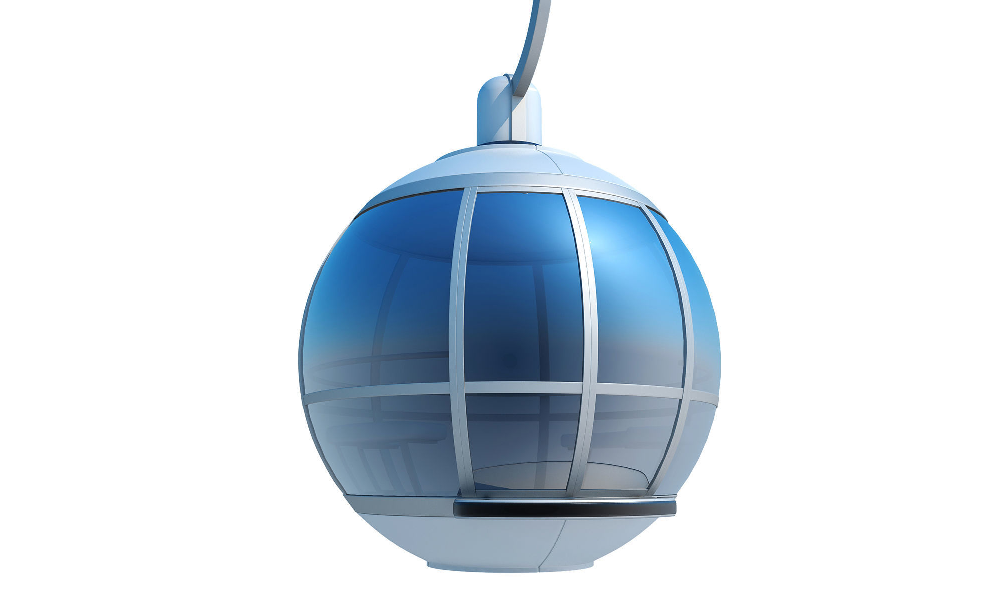 Cableway Cabin Car 3D model_1